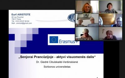 „Erasmus+“ – nuotolinė paskaita